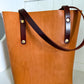 Tall Tote in Premium Saddle