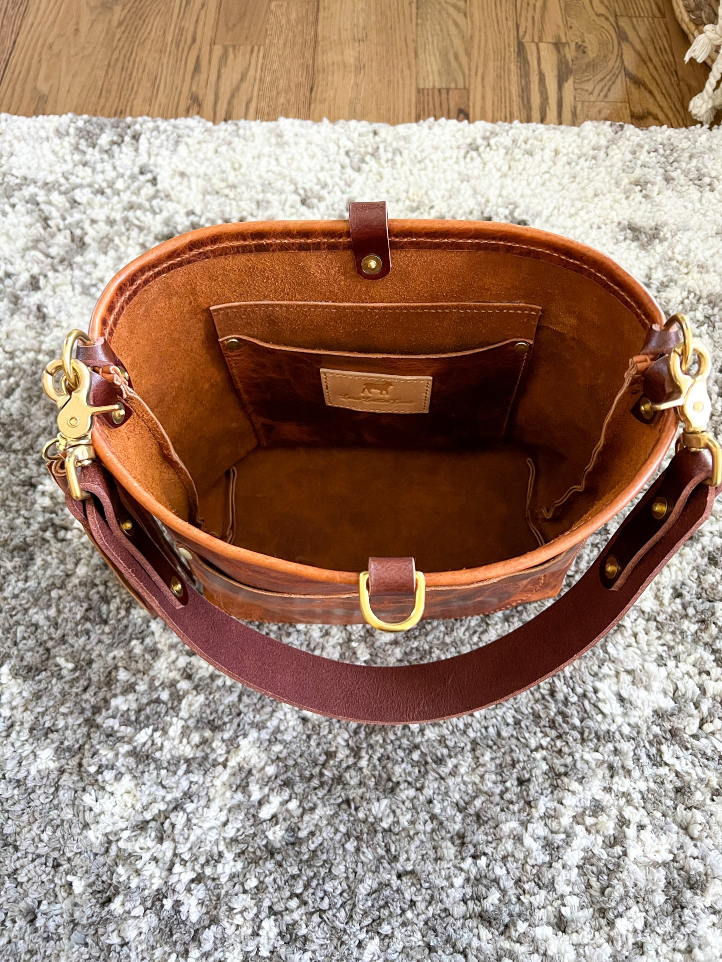 Bennett Bucket “shorty” in Maple Glazed Bison