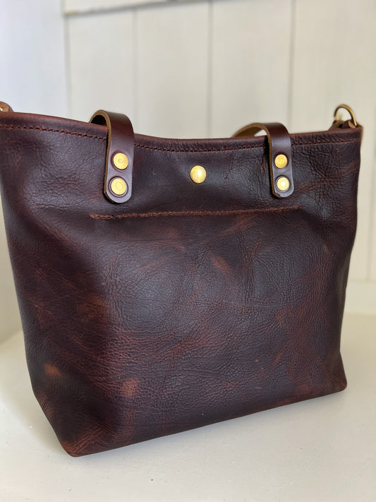 Bennett “shorty” Tote in Vintage Hickory