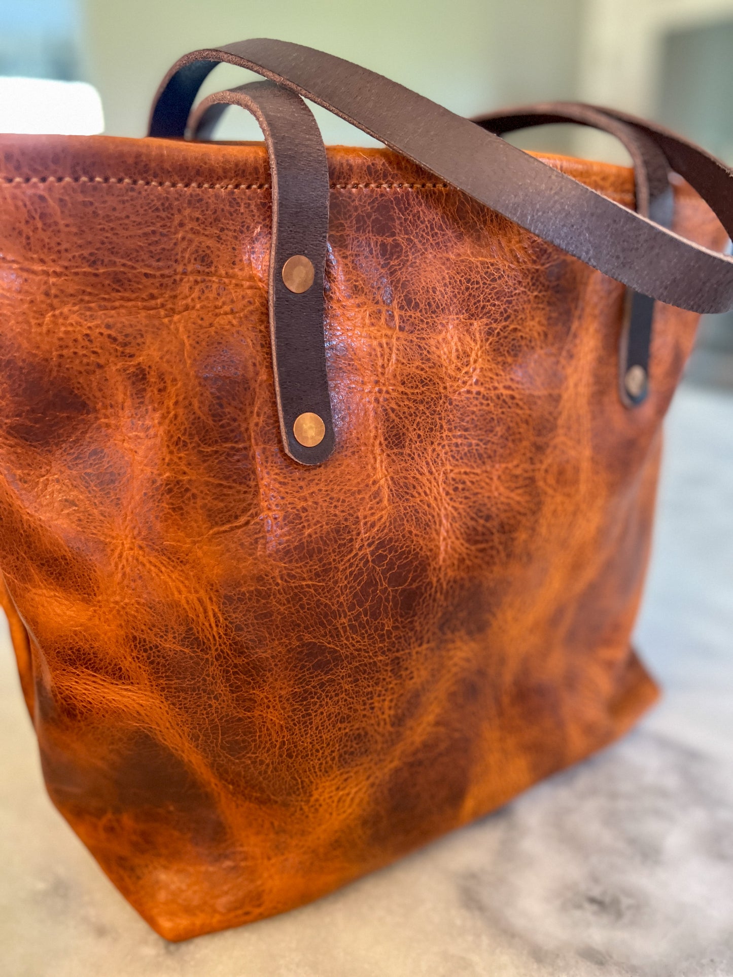 Classic Tote in Maple Glazed Bison