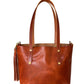 East-West Tote in English Tan Dublin Horween