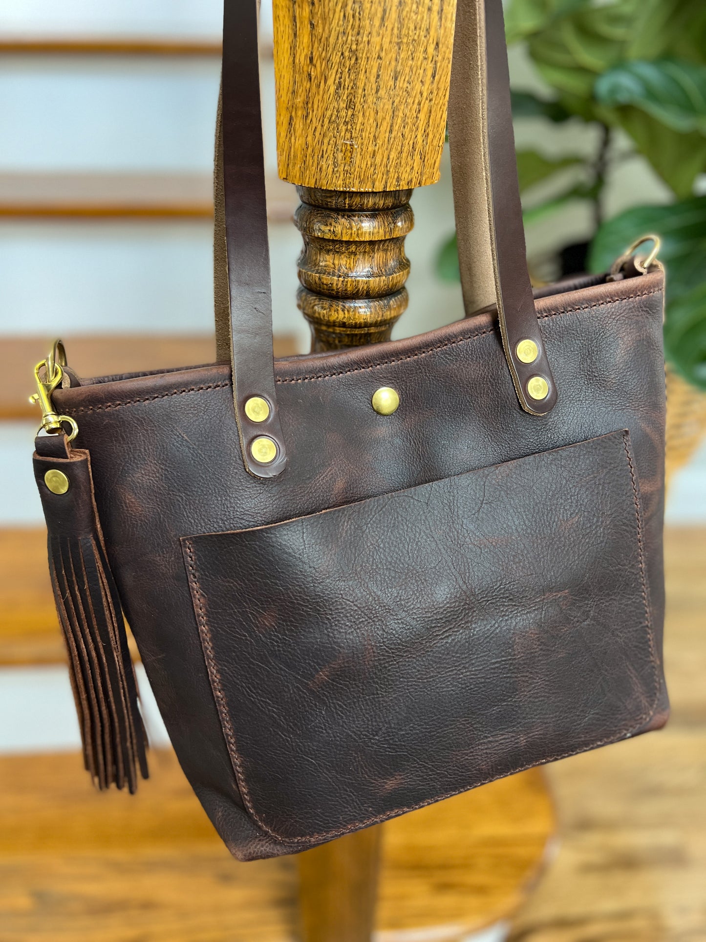 Bennett “shorty” Tote in Vintage Hickory