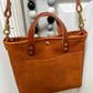 Brookie Crossbody Tote in Montana Veg-tan