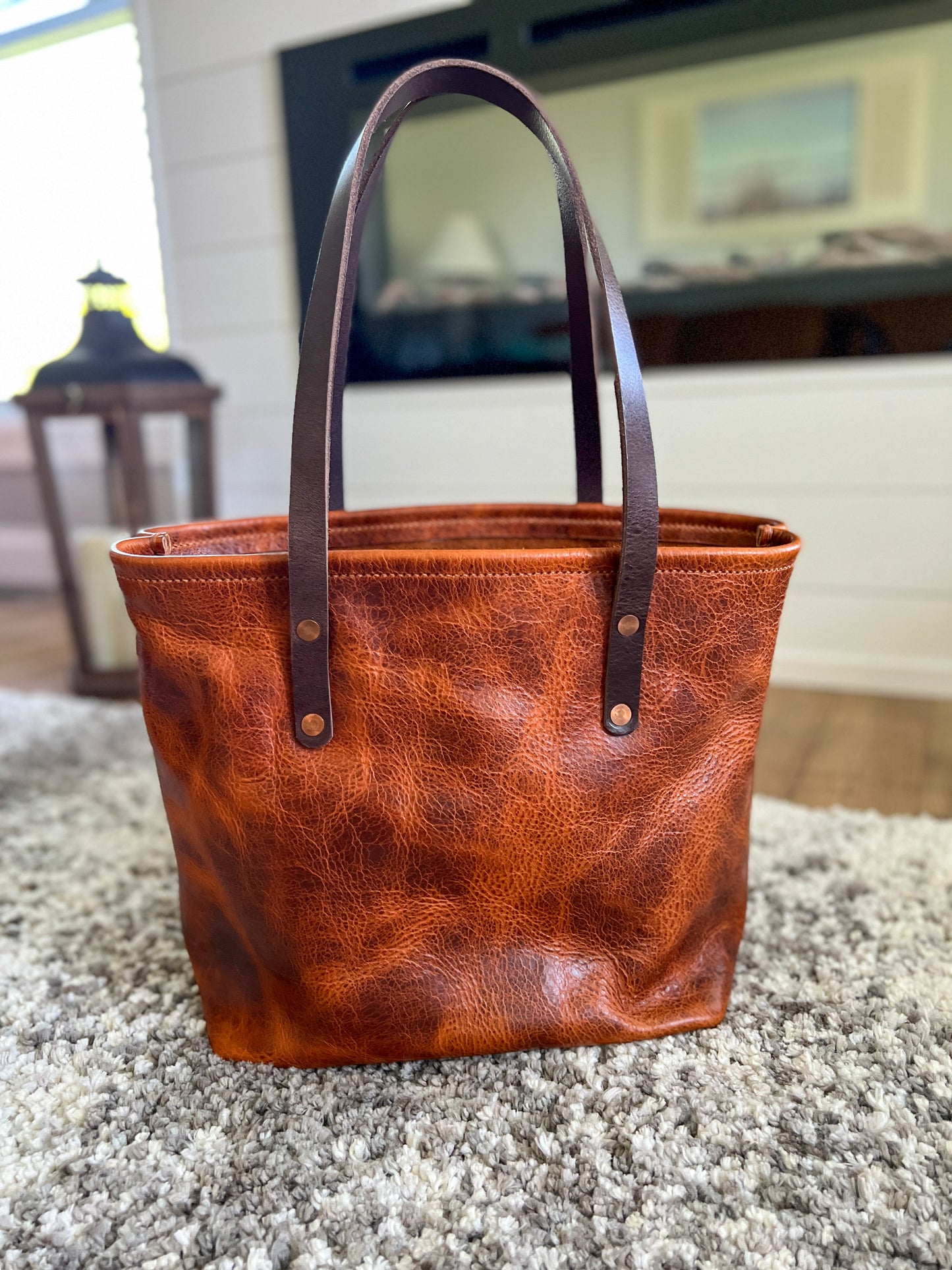 Classic Tote in Maple Glazed Bison