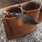 Bennett “shorty” Bucket in Italian Biscotti Vegetable Tanned Leather