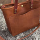 Brookie Crossbody Tote in Montana Veg-tan