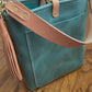 Bennett Bucket in Aqua Pearl Horween
