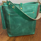 Bennett Bucket in Teal Full Grain Leather