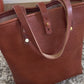 Tall Tote in Horween Montana Cognac