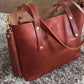 East-West Tote in English Tan Dublin Horween