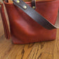 Hobo Bucket in Dark Ginger Vachetta