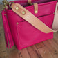Bennett “shorty” Bucket in Fuscia Vachetta (non-milled)
