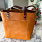 Full Grain Veg Tan Classic Tote in Premium Saddle
