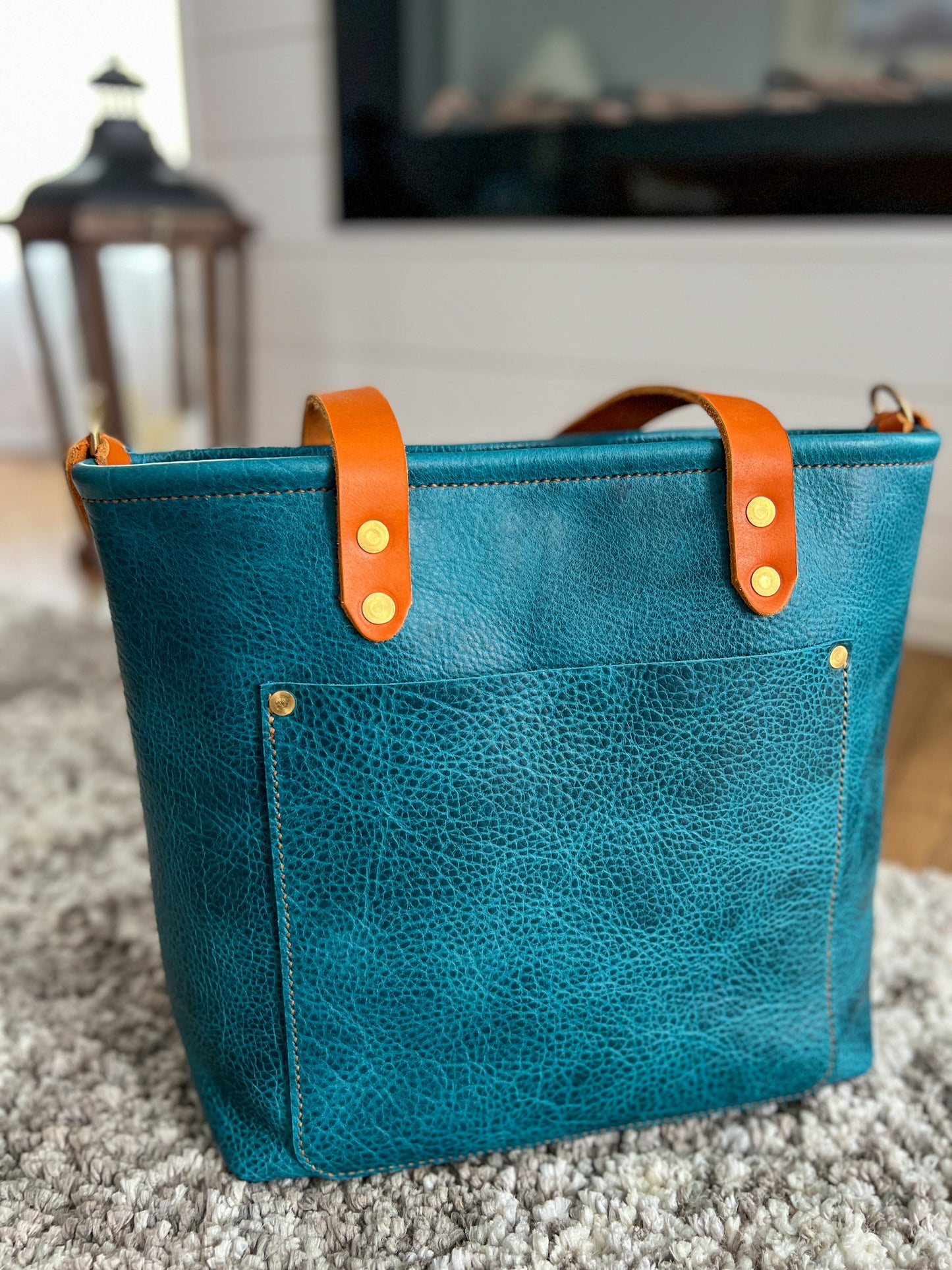 Classic Tote in Blue Moon Bison