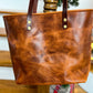 Medium Tote in Maple Glazed Bison Leather