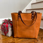 Full Grain Veg Tan Classic Tote in Premium Saddle