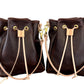 Emery Drawstring Bucket in Mocha