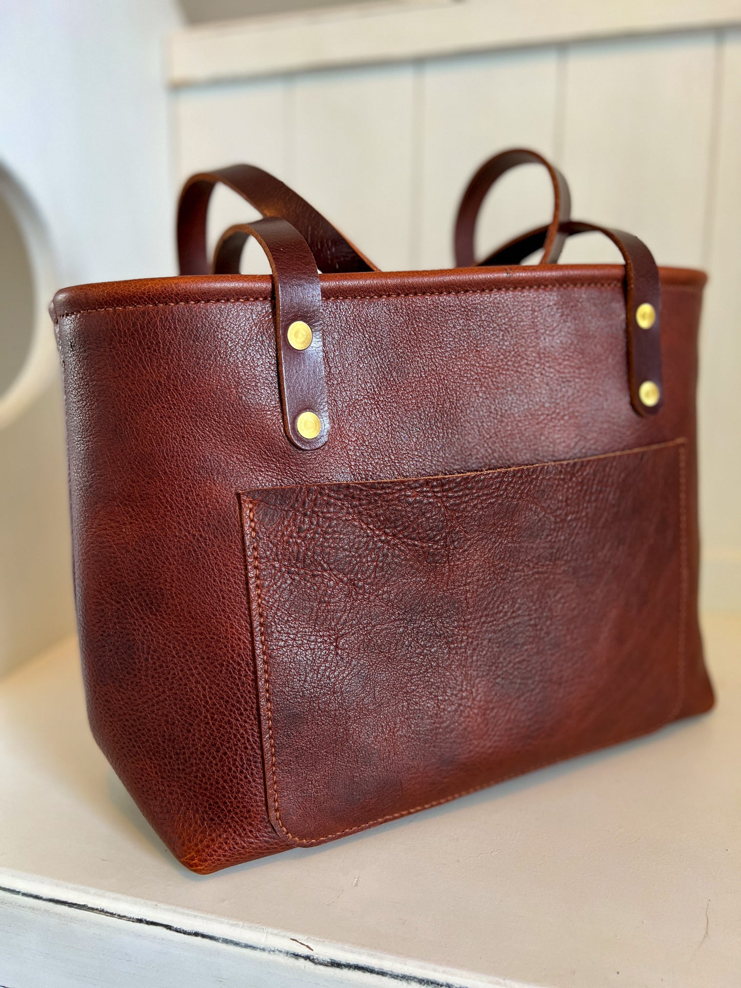 East-West Shopper in New Cognac