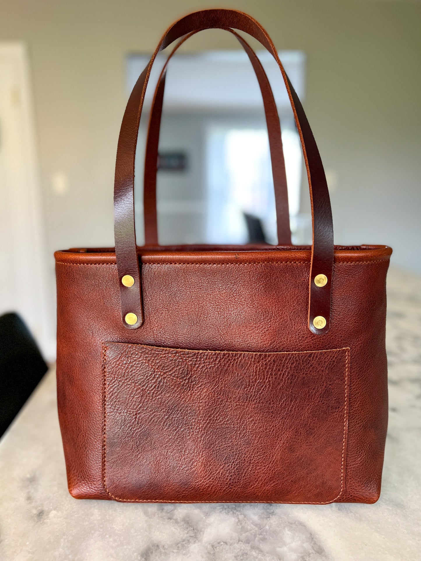 East-West Shopper in New Cognac