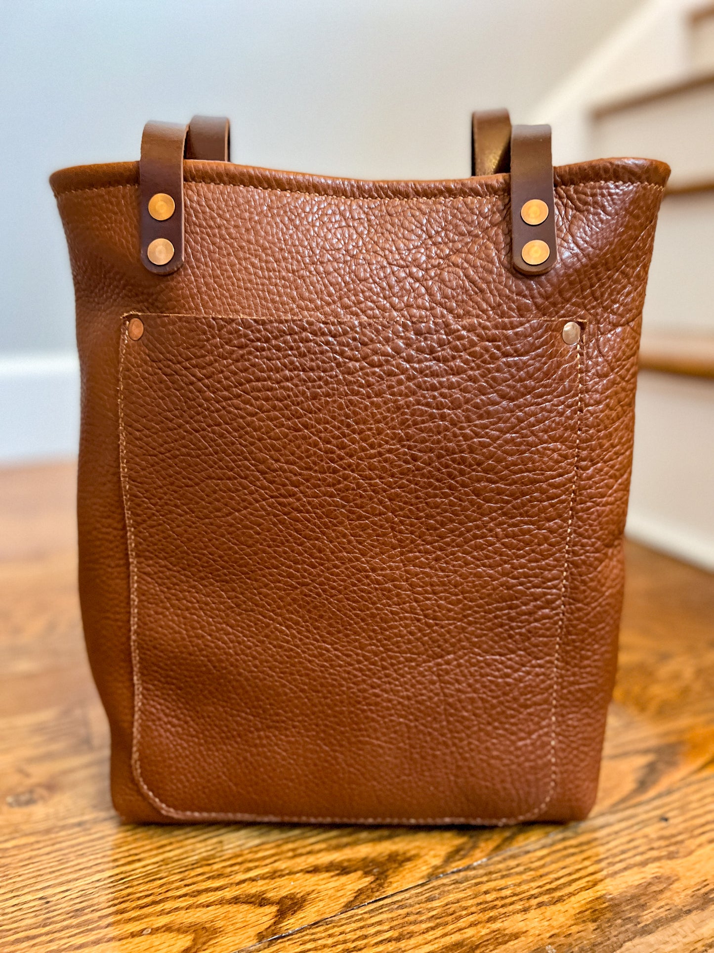 Tall Tote in English Tan