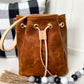 Emery Drawstring Bucket in Timber