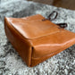 Full Grain Veg Tan Classic Tote in Premium Saddle