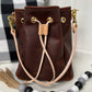 Emery Drawstring Bucket in Tan Kodiak