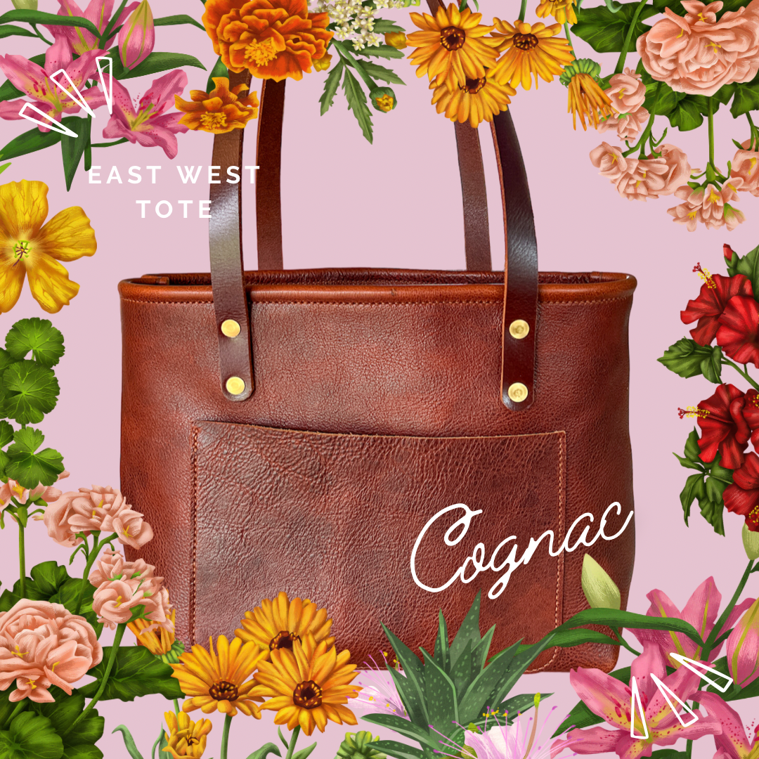 East-West Shopper in New Cognac