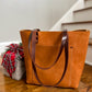 Full Grain Veg Tan Classic Tote in Premium Saddle
