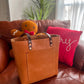 Full Grain Veg Tan Classic Tote in Premium Saddle