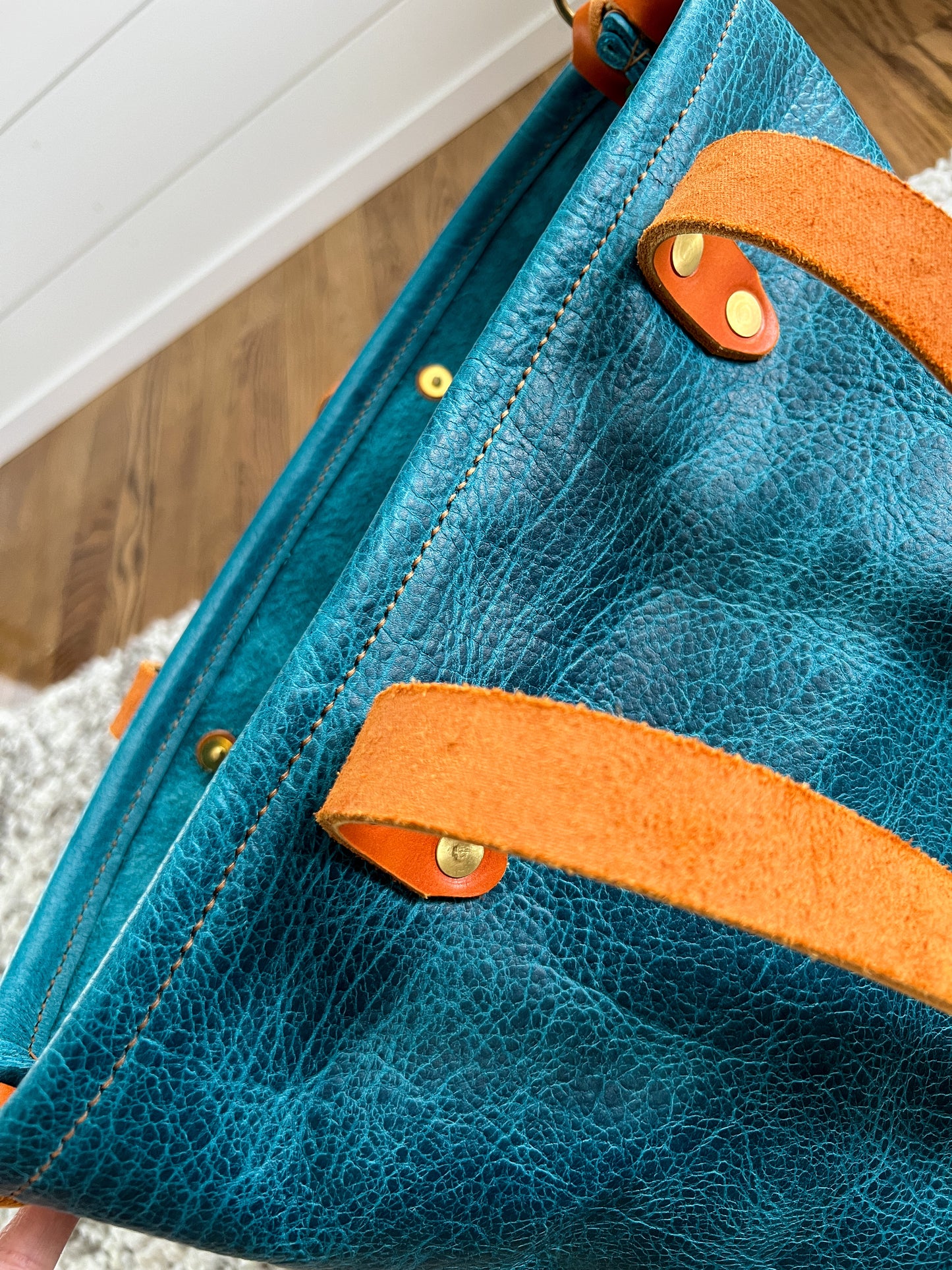 Classic Tote in Blue Moon Bison