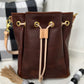 Emery Drawstring Bucket in Tan Kodiak