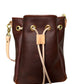 Emery Drawstring Bucket in Tan Kodiak