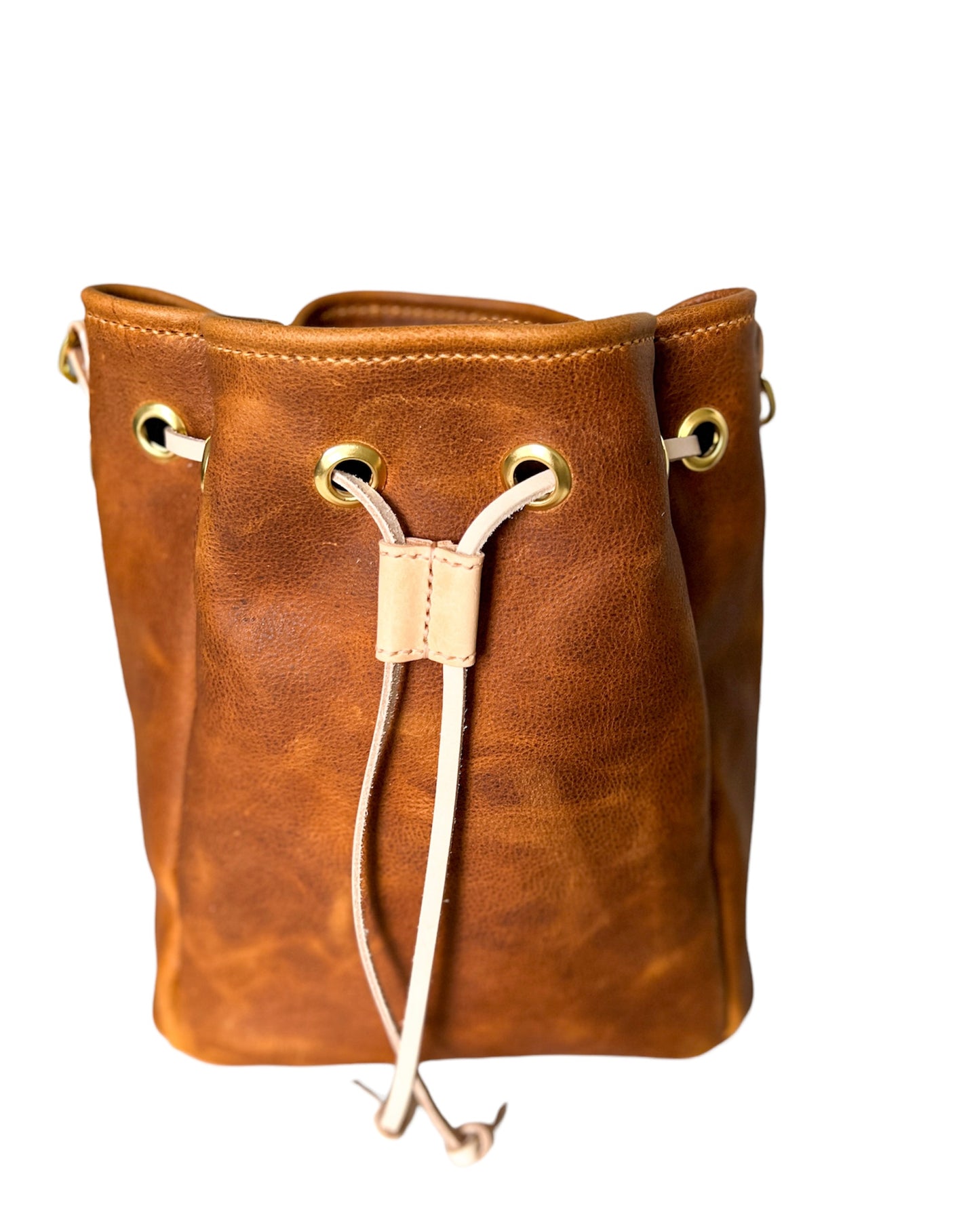 Emery Drawstring Bucket in Timber