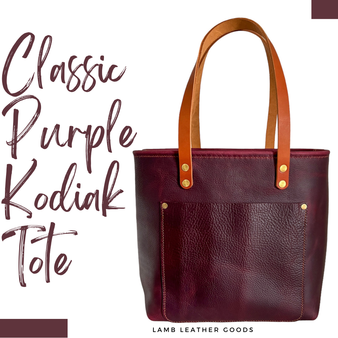 Classic Tote in Purple Kodiak