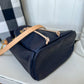 Emery Drawstring Bucket in Navy Kodiak
