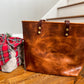 Medium Tote in Maple Glazed Bison Leather
