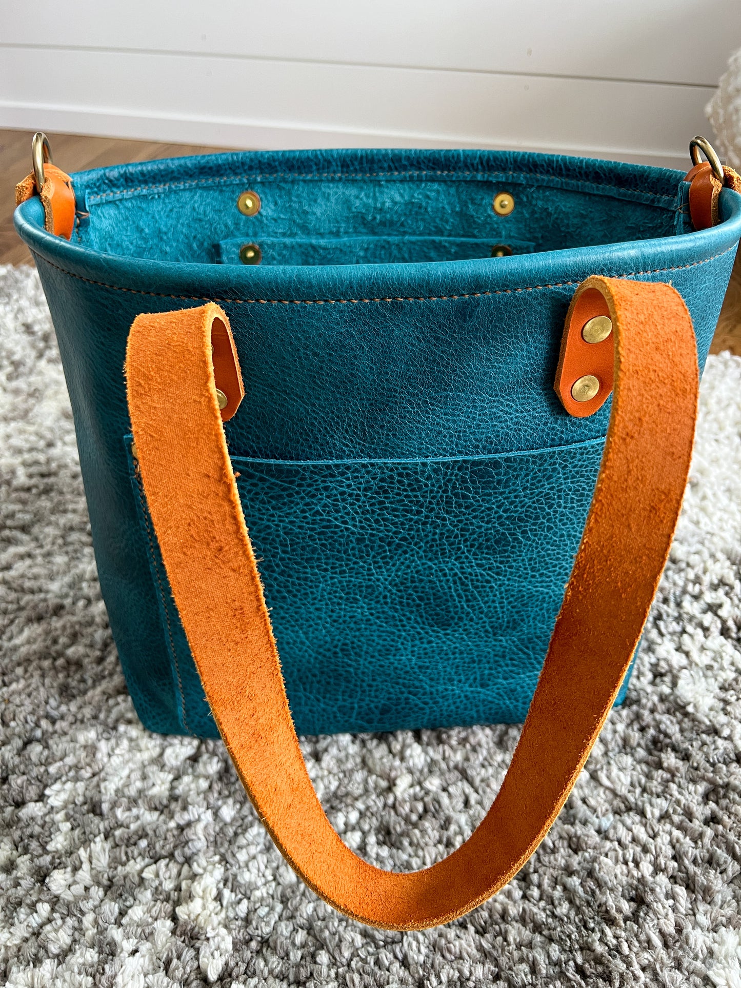 Classic Tote in Blue Moon Bison