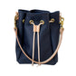 Emery Drawstring Bucket in Navy Kodiak