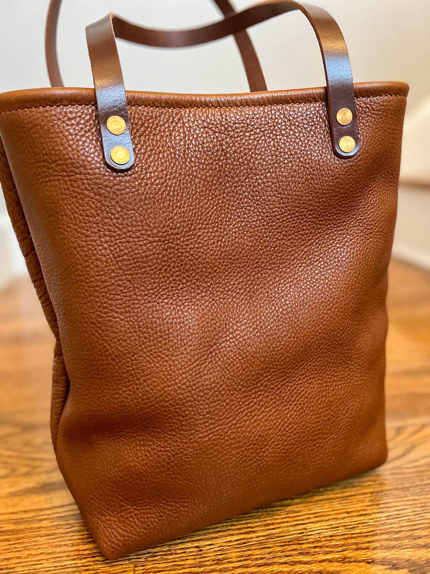 Tall Tote in English Tan