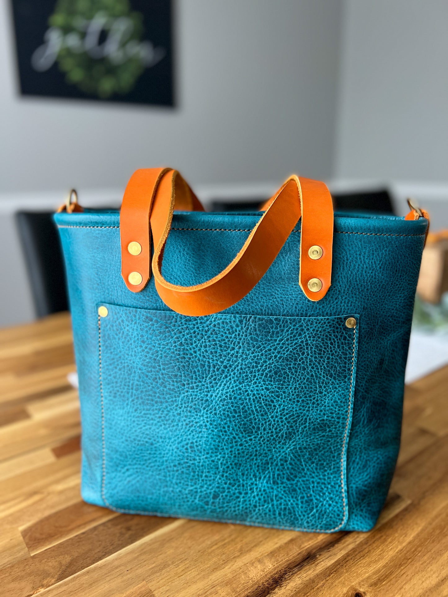 Classic Tote in Blue Moon Bison