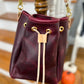 Emery Drawstring Bucket in Purple Kodiak