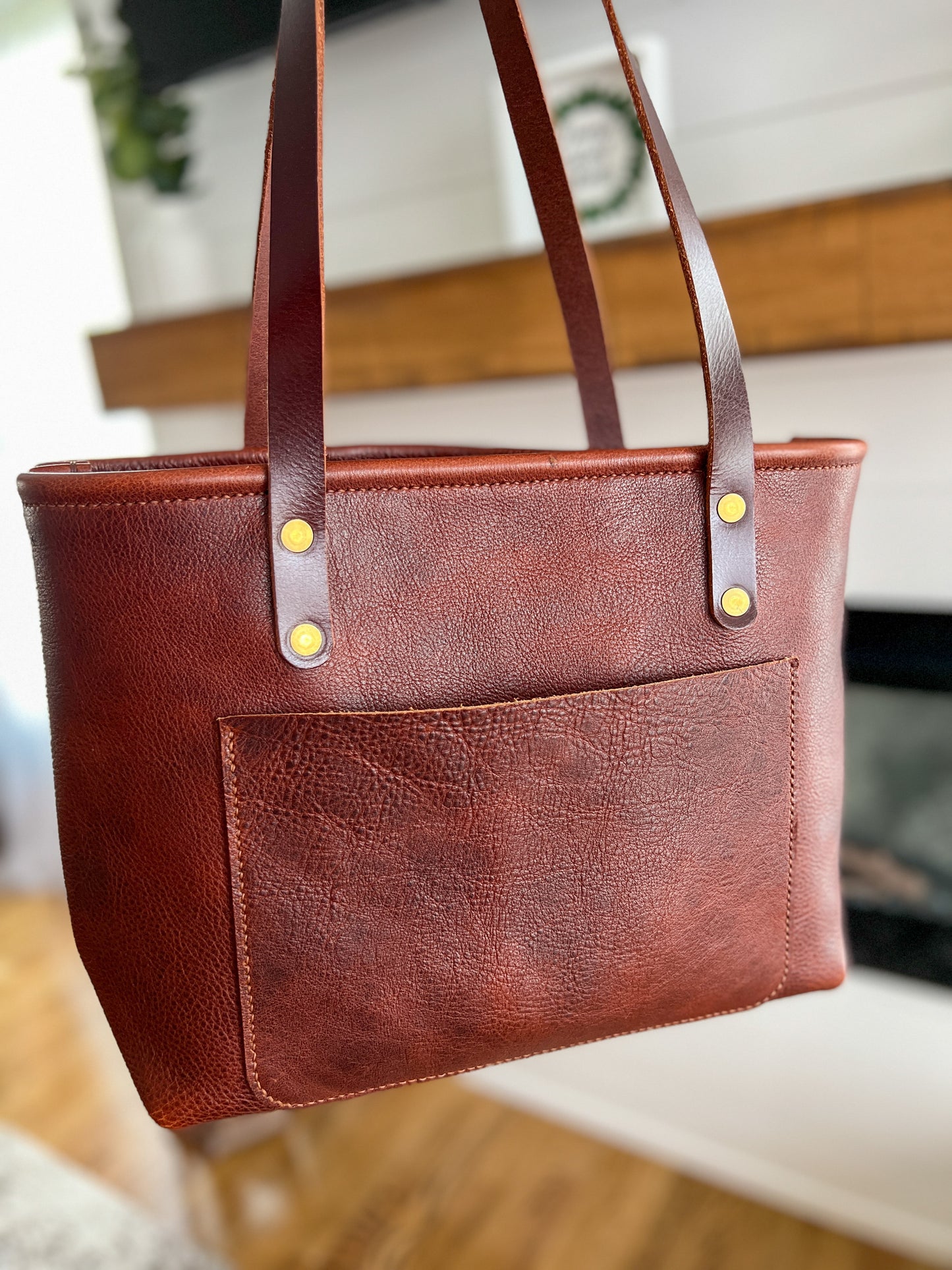 East-West Shopper in New Cognac