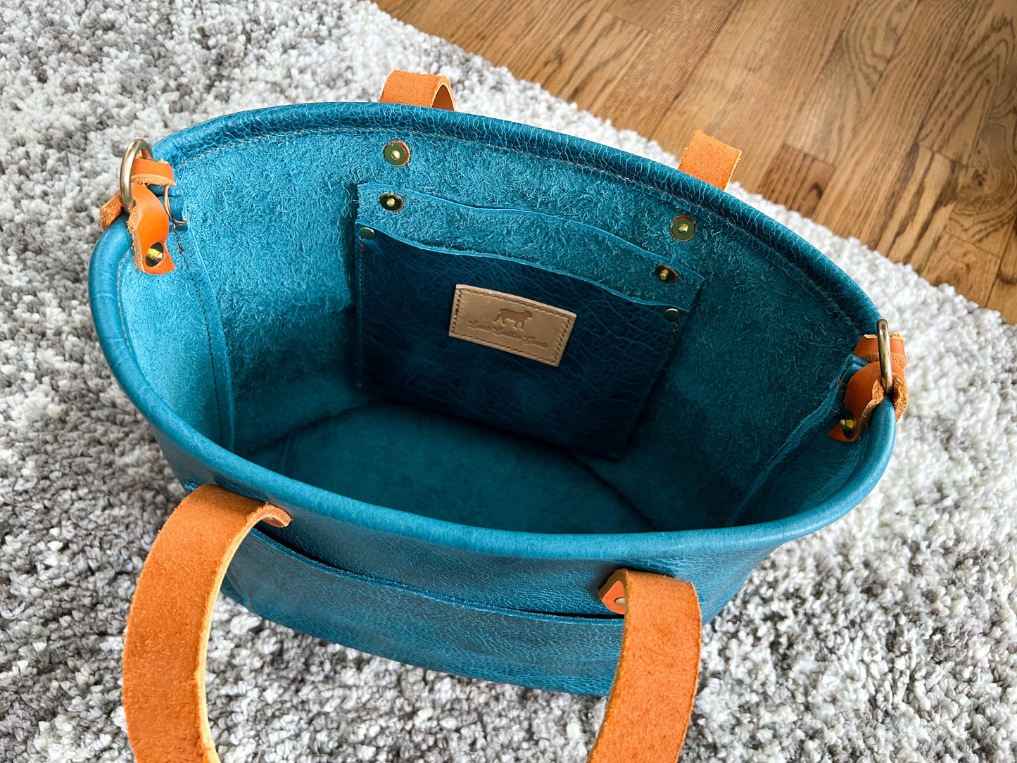 Classic Tote in Blue Moon Bison