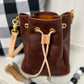 Emery Drawstring Bucket in Tan Kodiak