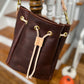 Emery Drawstring Bucket in Tan Kodiak