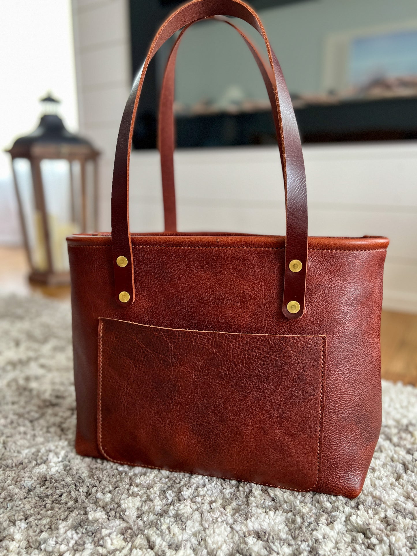 East-West Shopper in New Cognac