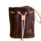 Emery Drawstring Bucket in Tan Kodiak