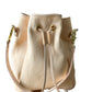 Emery Drawstring Bucket in Milled Vegetable Tan
