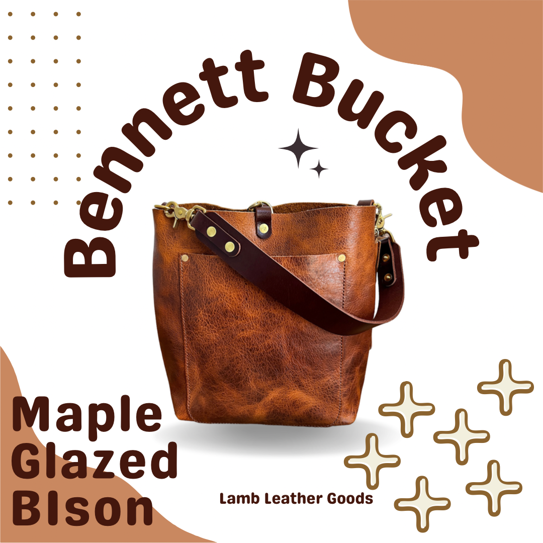 Bennett Bucket in Maple Glazed Bison